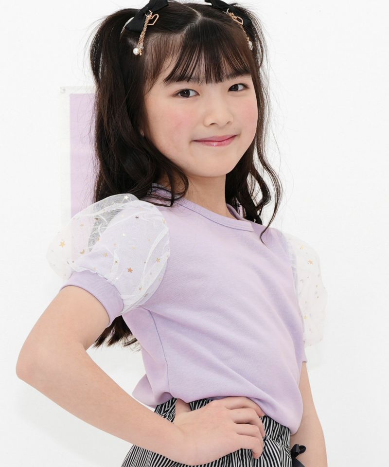 タイムセール】【25年SS新色】チュール袖トップス | 子供服Bee