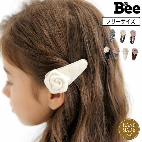 バラモチーフヘアピン