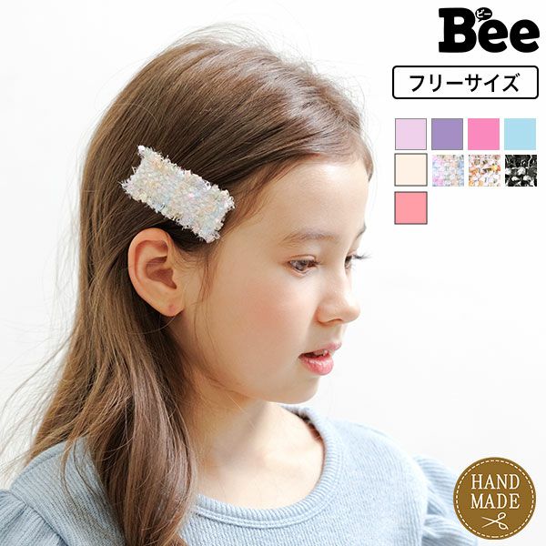 リボンヘアクリップ