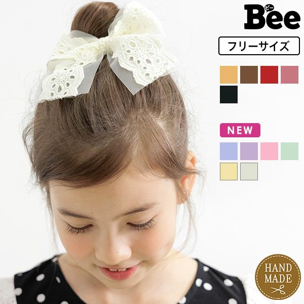 リボンヘアクリップ