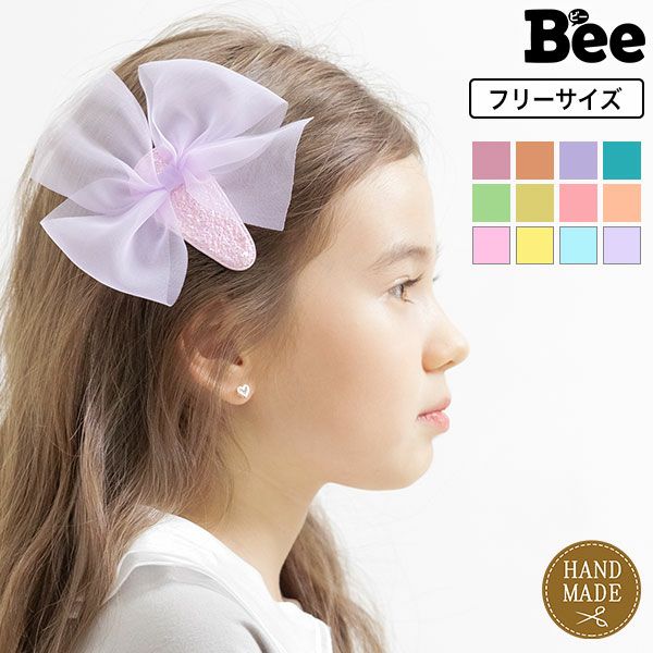 リボンヘアクリップ