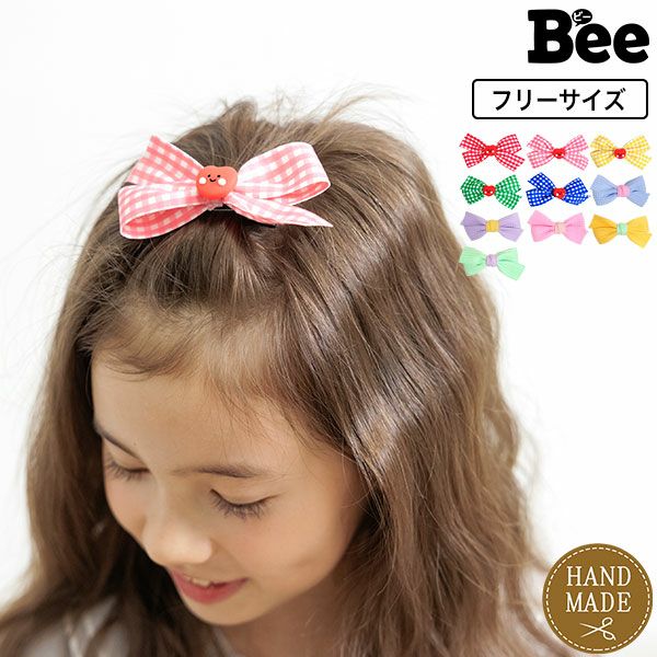 リボンヘアクリップ