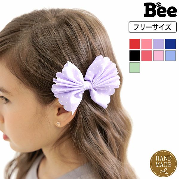 リボンヘアクリップ