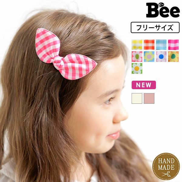 リボンヘアクリップ