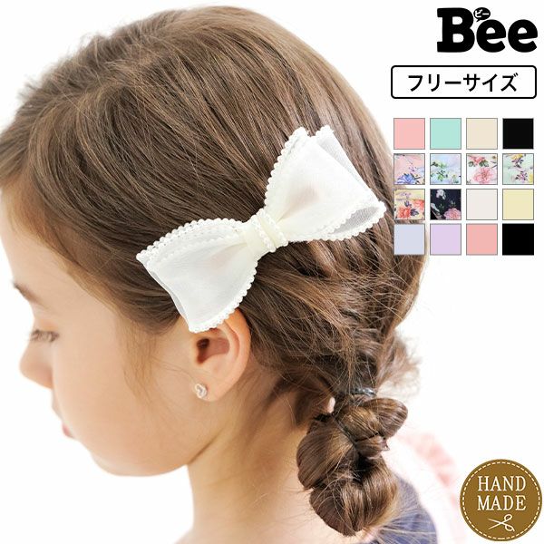 リボンヘアクリップ