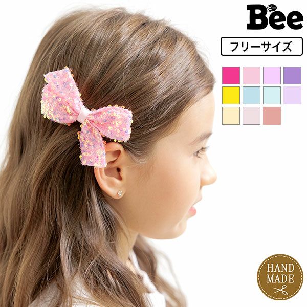 リボンヘアクリップ