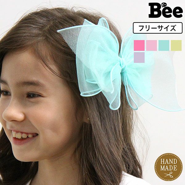 リボンヘアクリップ