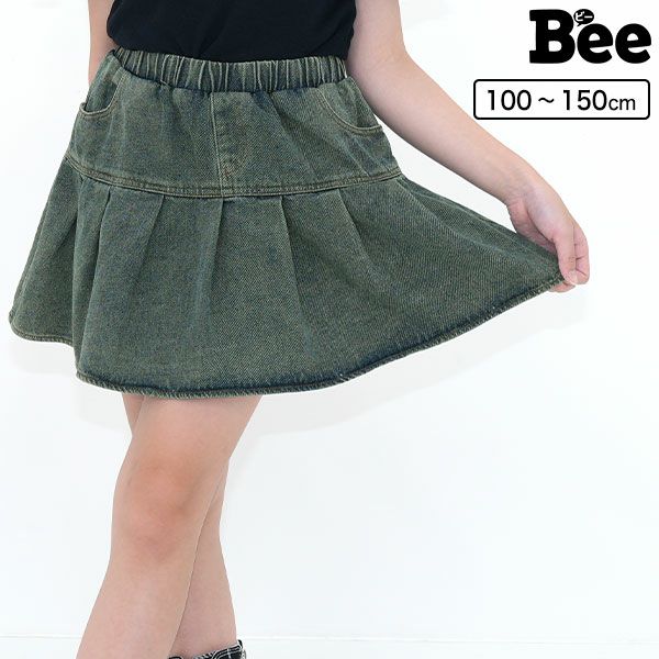 インナーパンツ付きデニムスカート